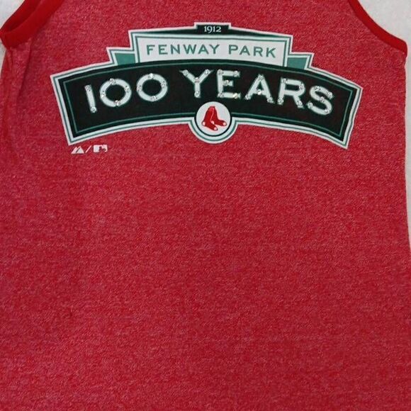 Fenway Park Women's Tank Tshirt Size Small 100 Years studded with sparkle jewels - Picture 1 of 5